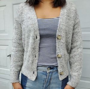 Cropped Speckled sweater